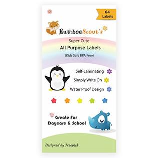 BambooScout Baby Bottle Labels for Daycare,School, Waterproof ...
