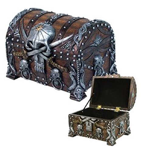 Pacific Trading Pirate?s Treasure Chest Trinket/Mini Jewelry Box