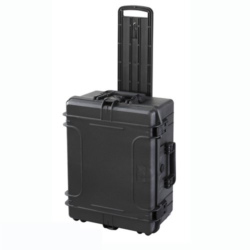 Panaro MAX Cases IP67 Cert Waterproof & Dustproof Case with Extendable Trolley Handle & Wheels, Black, MAX540H245STR