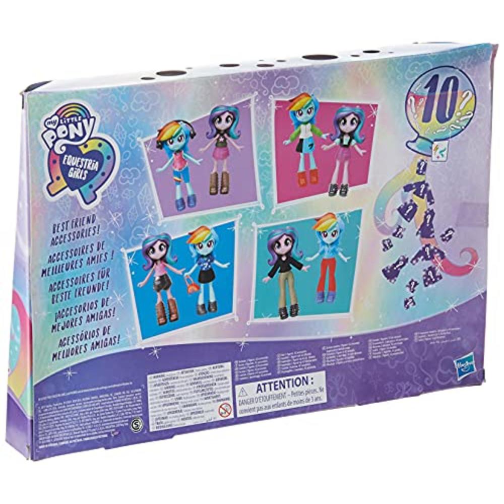 My Little Pony Equestria Girls Fashion Squad Rainbow Dash and Starlight Glimmer Mini Doll Set Toy with Over 40 Fashion Accessori