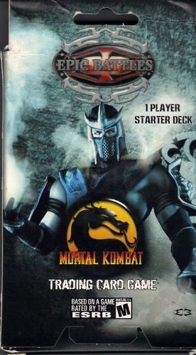 Score Entertainment Mortal Kombat Round 1 Epic Battles 1 Player Starter Deck (Sub Zero on Box) 51 Cards