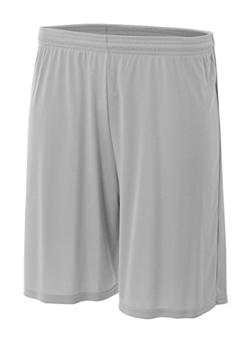 A4 Mens Cooling Performance Short (Silver, 3XL)
