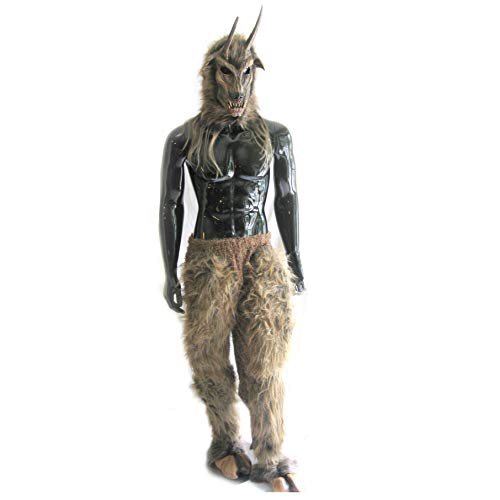 Zagone Horned Goat Devil Mask and Costume Brown