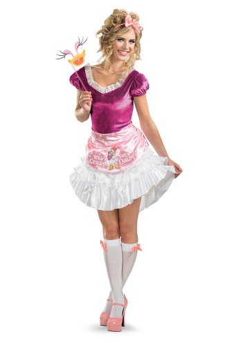 Disguise Unisex Adult Sassy Daisy Duck, White/Pink/Fuchsia, Small (4-6) Costume