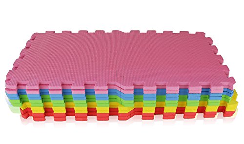 Angels 20 XLarge Foam Mats Toy ideal Gift, Colorful Tiles Multi Use, Create & Build A Safe PLay Area Interlocking Puzzle eva Non