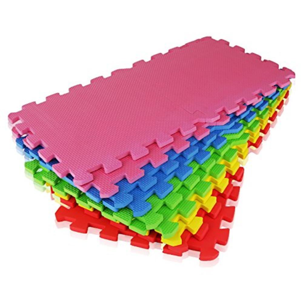 Angels 20 XLarge Foam Mats Toy ideal Gift, Colorful Tiles Multi Use, Create & Build A Safe PLay Area Interlocking Puzzle eva Non