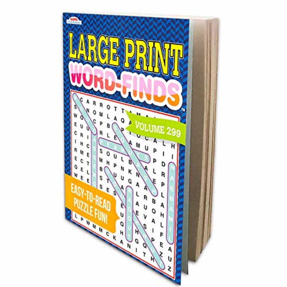 Bendon Publishing Word Find Puzzle Books for Adults Seniors - Set of 4 Jumbo Word Search Books with Large Print (Over 380 Pages Total with Bookmar