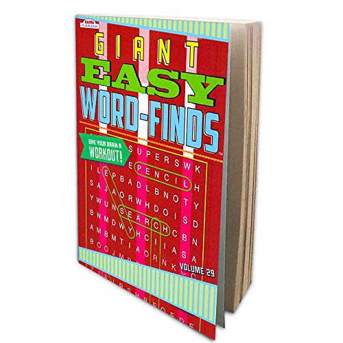 Bendon Publishing Word Find Puzzle Books for Adults Seniors - Set of 4 Jumbo Word Search Books with Large Print (Over 380 Pages Total with Bookmar