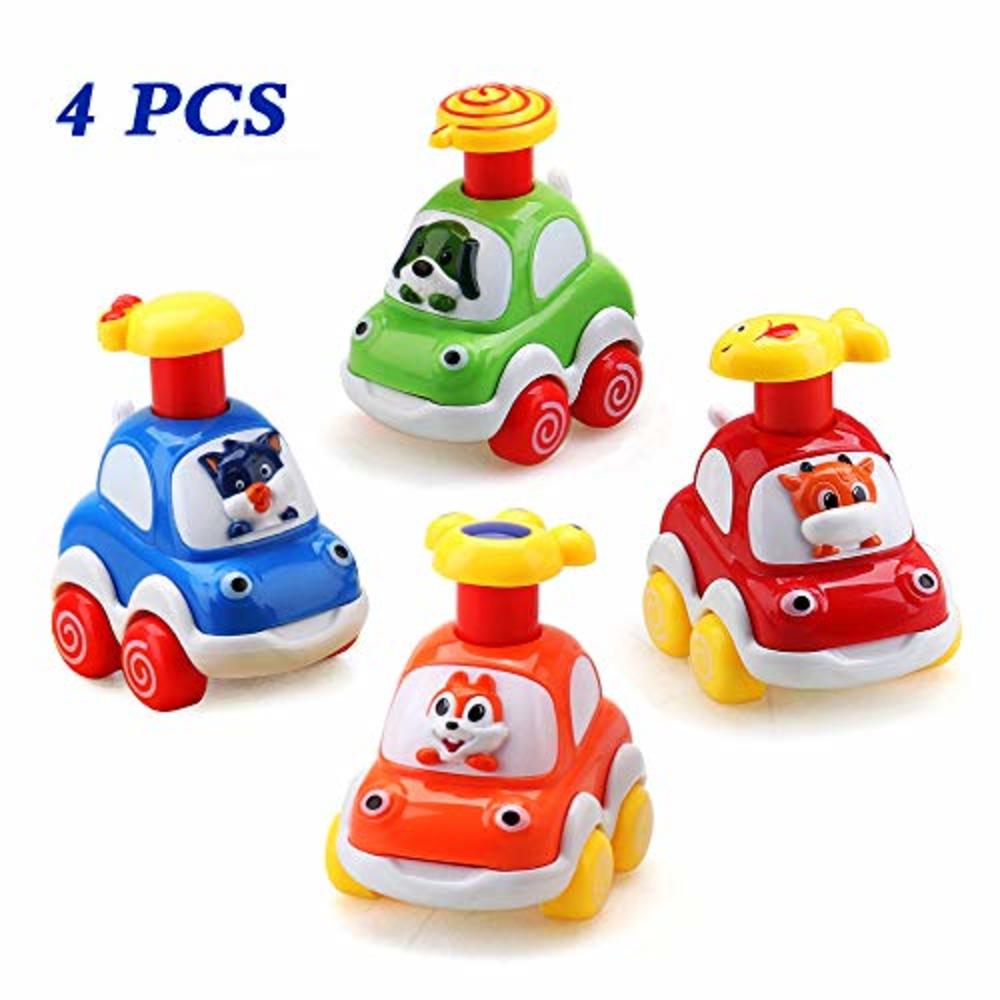 Amy & Benton Baby Toy Cars for 1 Year Old Toddler Cartoon Wind up Cars for 2 Year Old Boys Birthday Gift Toys Age 1