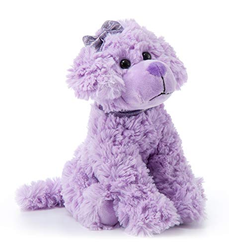 The Petting Zoo Scruffy Dog Stuffed Animal, Gifts for Girls, Purple Dog Plush Toy, 11 Inches