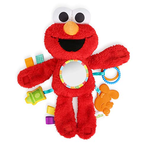 auditie Leerling moord Bright Starts Sesame Street Elmo Travel Buddy Plush Take-Along Stroller or  Carrier Toy, Ages 0-
