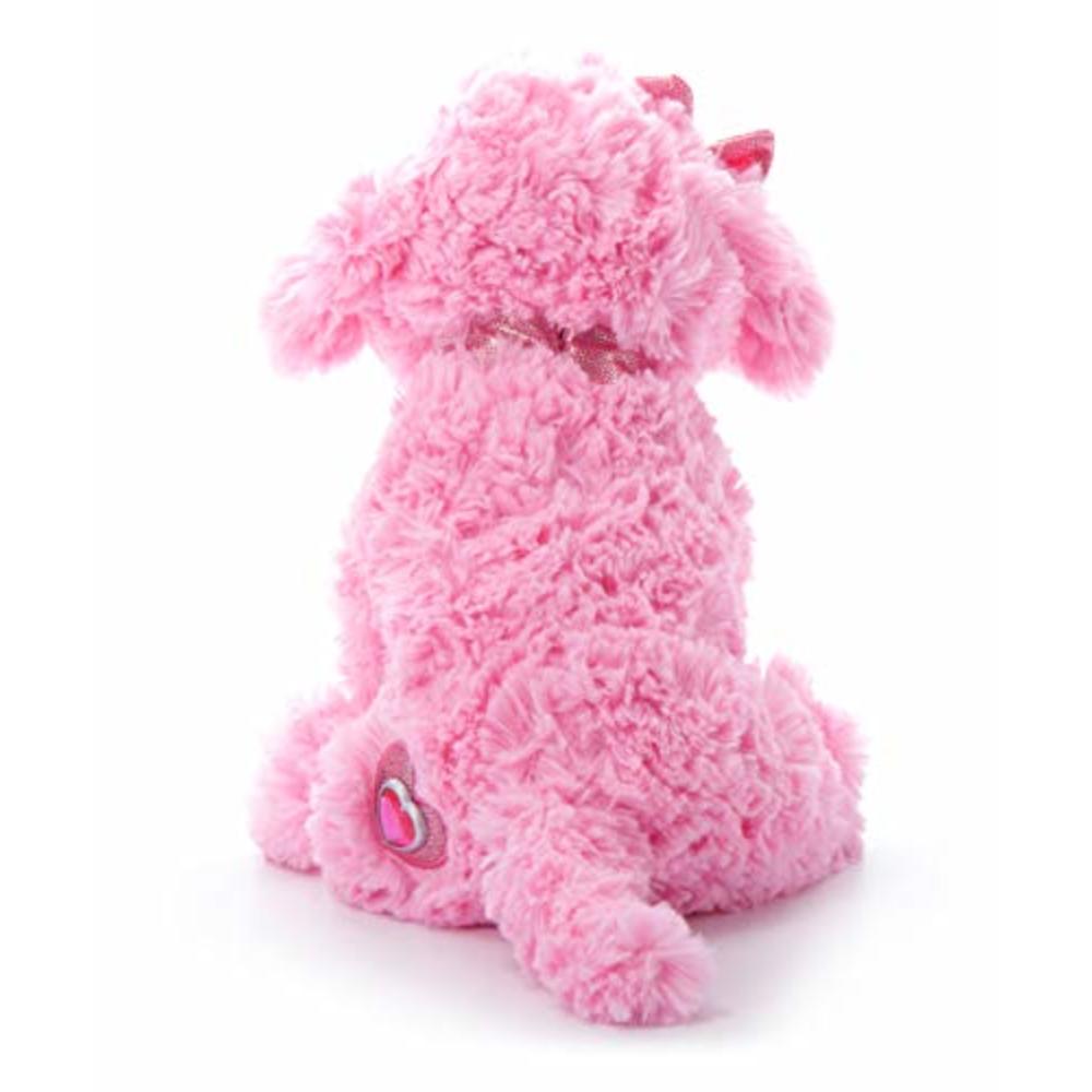 The Petting Zoo Scruffy Dog Stuffed Animal, Gifts for Girls, Pink Dog Plush  Toy, 11 Inches