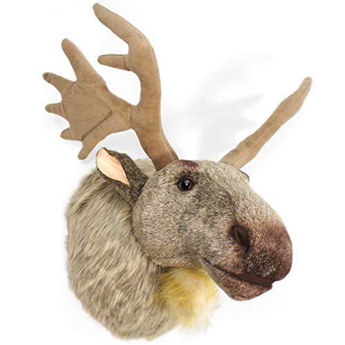 VIAHART Muscovy The Moose - 24 Inch (with Antlers) Large Stuffed Animal  Plush Head Trophy Wall Mount Bust - by Tiger Tale Toys