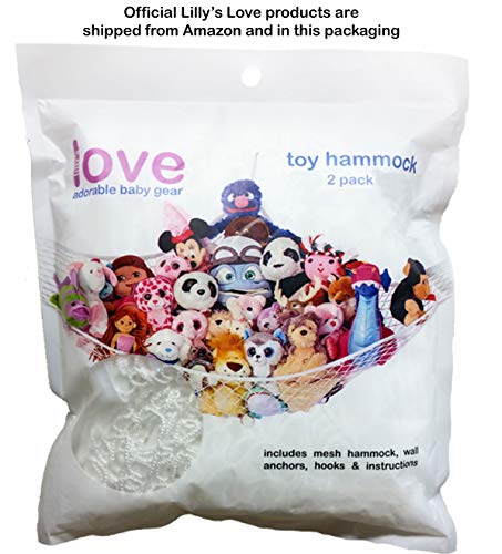 Lillys Love Stuffed Animal Storage Hammock - Large Pack 2 - 