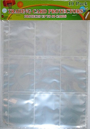 Good Old  Values Good Old Values Trading Card Protector Sheets 9 Pocket X 150 Plastic Pages Holds 1350 Cards -3 Ring Binder