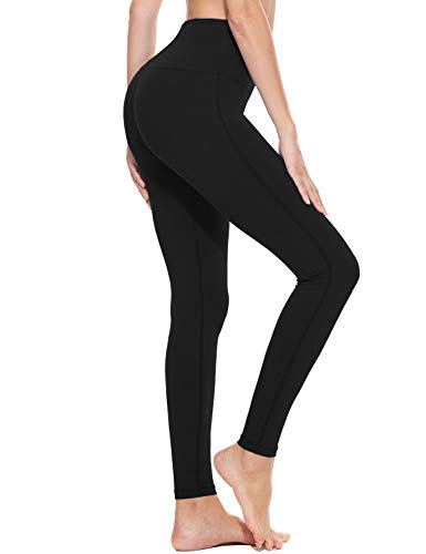 Baleaf BALEAF Womens High Waisted Leggings Workout Tummy Control Yoga Pants  Squat Proof Leggings Inner Pocket Black Size L