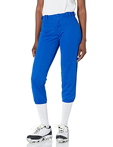Alleson Athletic Athletic Fastpitch Softball Pants for Women. Low Rise Double Knit Royal Softball Pants with Belt Loop (Style 605PBW) X-Large