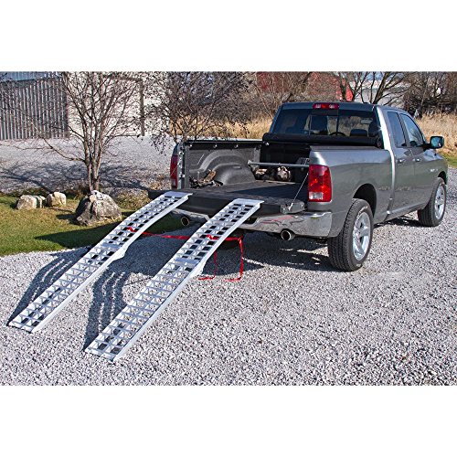 Black Widow AF-9012-HD-2 Deluxe Folding Dual Runner ATV Ramps – Plate-Style Lip, 3,000 lb. Total Capacity