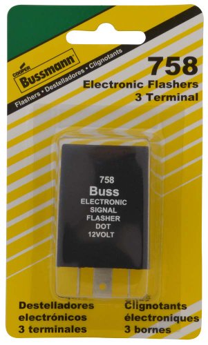 Cooper Bussmann Bussmann (BP/758-RP) 12.6 Amp 12V DC Carded Heavy-Duty Electronic Flasher