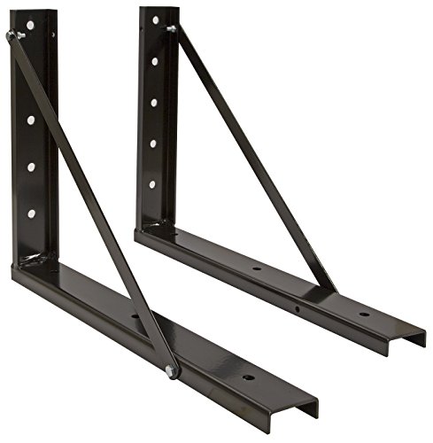 Buyers Products 1701011B Bolted Black Formed Steel Mounting Brackets, 18 x 24 Inch, Set of 2