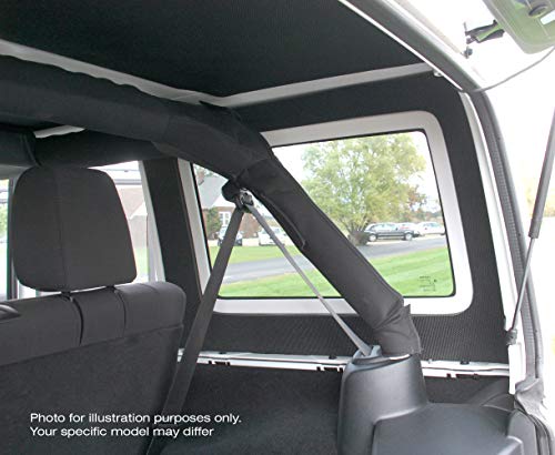 Design Engineering 050149 Boom Mat Black Sound Deadening Side Window Trim Kit Compatible with 4-Door Jeep Wrangler JK (2011-2018