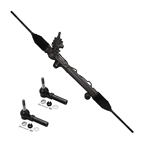 Detroit Axle - Power Steering Rack and Pinion Assembly + Outer Tie Rod Ends Replacement for Century Lacrosse Regal Impala Monte 