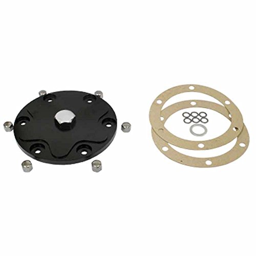 EMPI Billet Aluminum Oil Sump Drain Plate, with Plug Black, Compatible with Dune Buggy