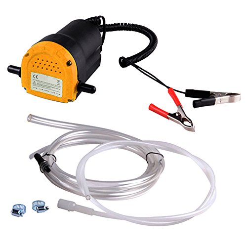 EnergyPlug 12v Engine Oil Extractor Fluid Transfer Pump with Hose for Motorcycle Truck Boat