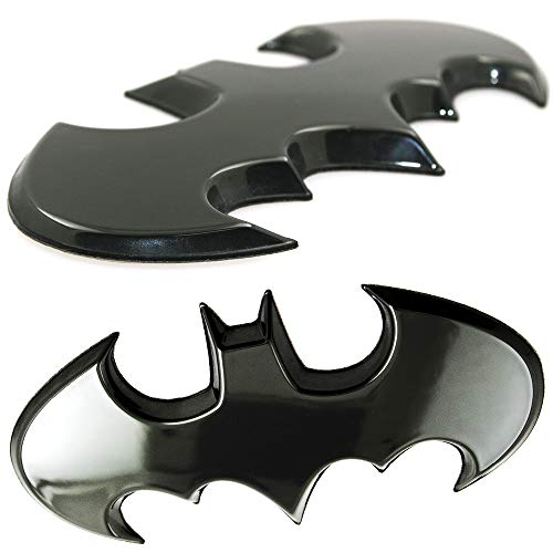 Fan Emblems Batman 3D Car Badge - 1989 Batwing Logo (Black Chrome)