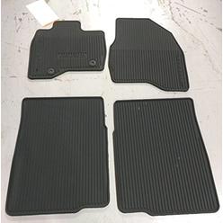 FORD Oem Factory Stock 2015 2016 Ford Explorer Black Ebony Rubber All Weather Floor Mats Set 4-pc Front & Rear