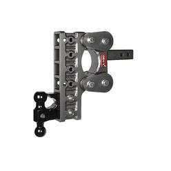 Gen-y Hitch Cushion Adjustable Drop Hitch 2" Receiver Class V GH-1225 16,000lb Towing Pintle Ring Dual Ball Mount 7.5" Drop Hitch, Rubber To