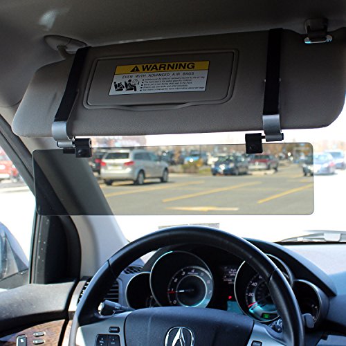 GLARE GUARD G Glare Guard Polarized Car Visor Extender, Automatic Anti-Glare UV400 Sun Visor Extender Protects from Glare & UV Rays, Snow Blin