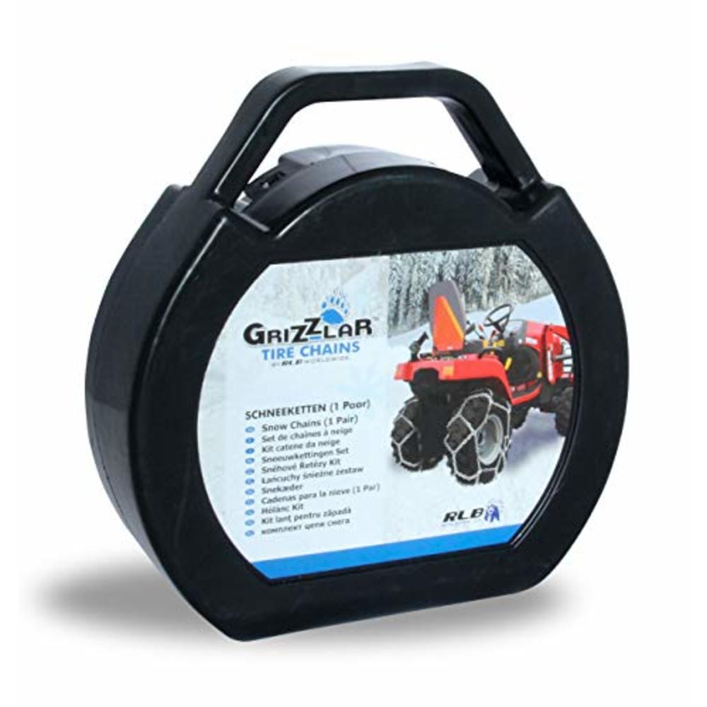 Grizzlar GTN-533 Garden Tractor / Snowblower Net / Diamond Style Alloy Tire Chains 16x7.50-8