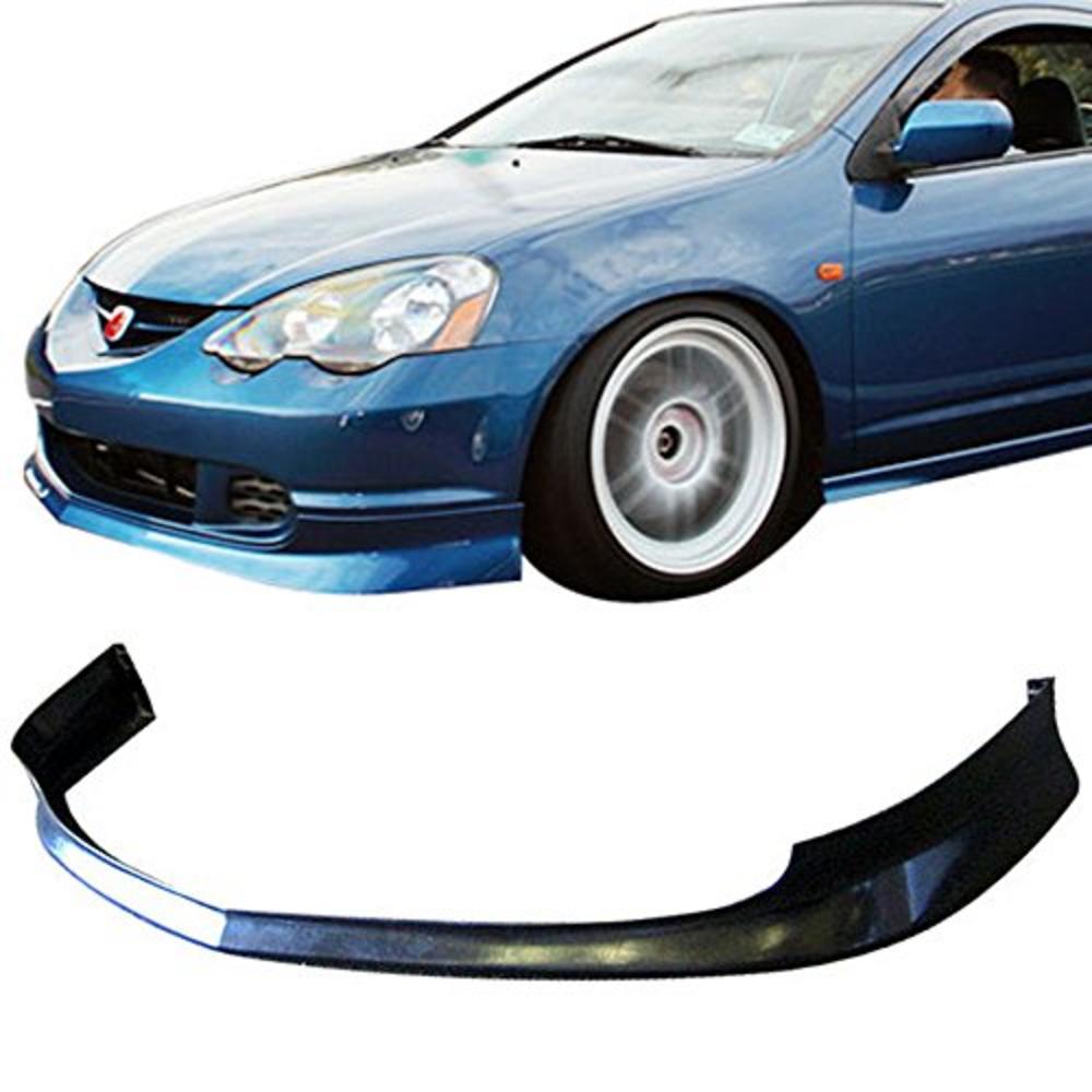 IKON MOTORSPORTS Front Bumper Lip Compatible With 2002-2004 ACURA RSX, T-R Style PU Black Front Lip Spoiler Splitter by IKON MOTORSPORTS, 2003