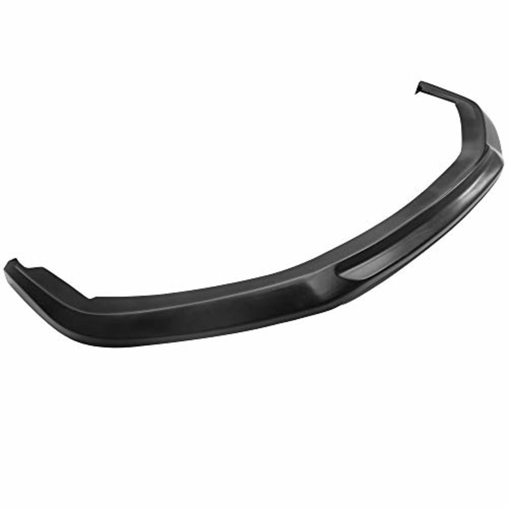IKON MOTORSPORTS Front Bumper Lip Compatible With 2012-2013 Honda Civic, Black PU Front Lip Finisher Under Chin Spoiler Add On by IKON MOTORSPORT