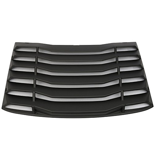 IKON MOTORSPORTS Windshield Louver Compatible With 2016-2021 Chevy Camaro (Not Fit Convertible), IKON Style Rear Window Louvers Cover Sun Shade A