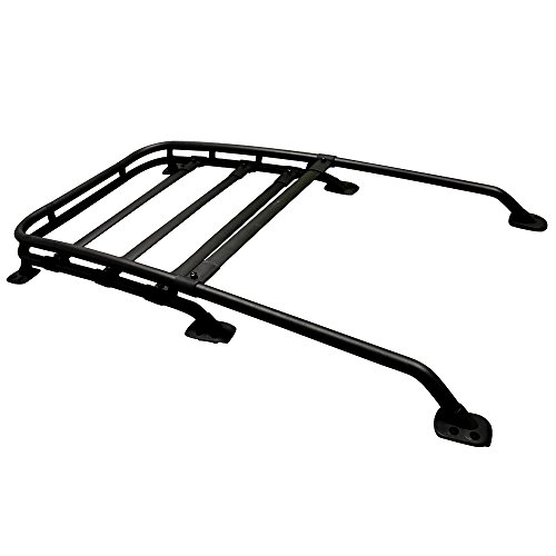 IKON MOTORSPORTS Roof Rack Compatible With 2007-2014 Toyota Fj Cruiser, Offroad Type Aluminum by IKON MOTORSPORTS