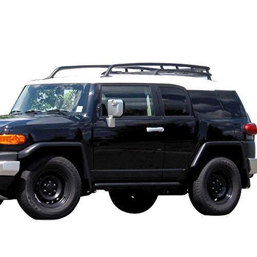 IKON MOTORSPORTS Roof Rack Compatible With 2007-2014 Toyota Fj Cruiser, Offroad Type Aluminum by IKON MOTORSPORTS