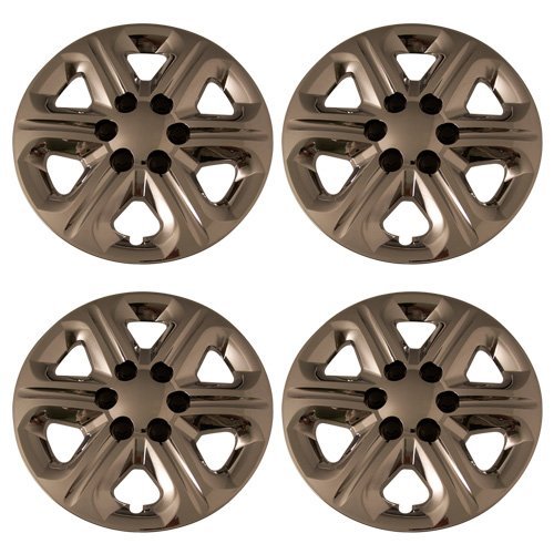 IWC Set of 4 Chrome 17 Inch 6 Spoke Chevy Traverse Hubcaps w/ Bolt On Retention System - Aftermarket: IWC454/17C