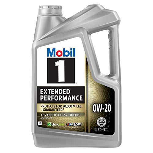 Mobil 1 Extended Performance Full Synthetic Motor Oil 0W-20, 5 Quart (120903)