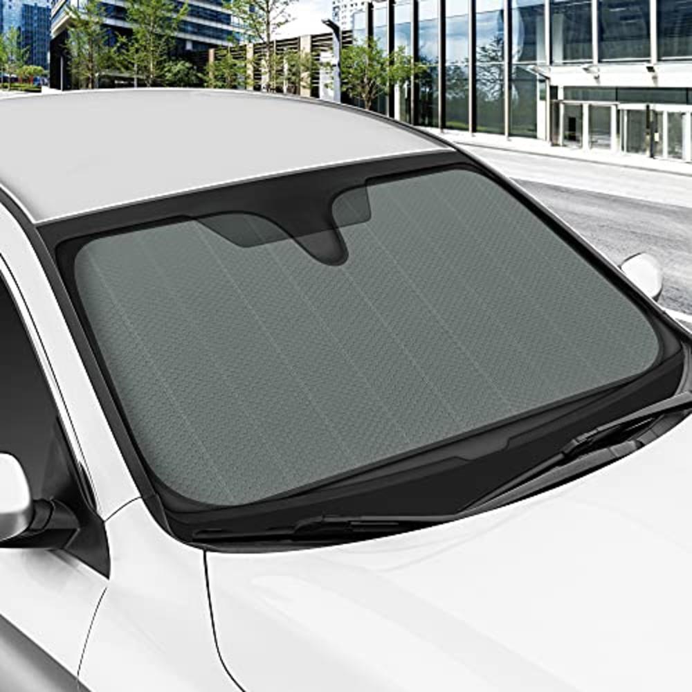 Motor Trend Front Windshield Sun Shade - Jumbo Accordion Folding Auto Sunshade for Car Truck SUV - Blocks UV Rays Sun Visor Prot