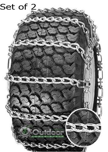 Outdoor Power Deals OPD tire Chains (Set of 2) 20x10.00-10 20x10.00-8 2- Link with Tighteners