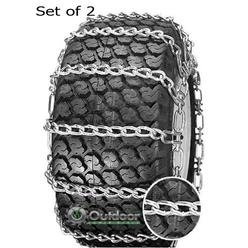 Outdoor Power Deals OPD tire Chains (Set of 2) 20x8.00-10 20x8.00-8 2- Link with Tighteners