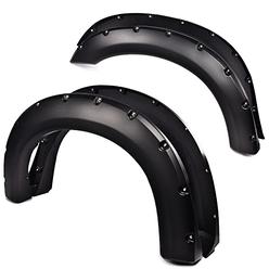 PIT66 Fender Flares, Compatible With 1999-2007 Ford F250 F350 Super Duty(ONLY Fit Styleside Models), Paintable Smooth Matte Blac