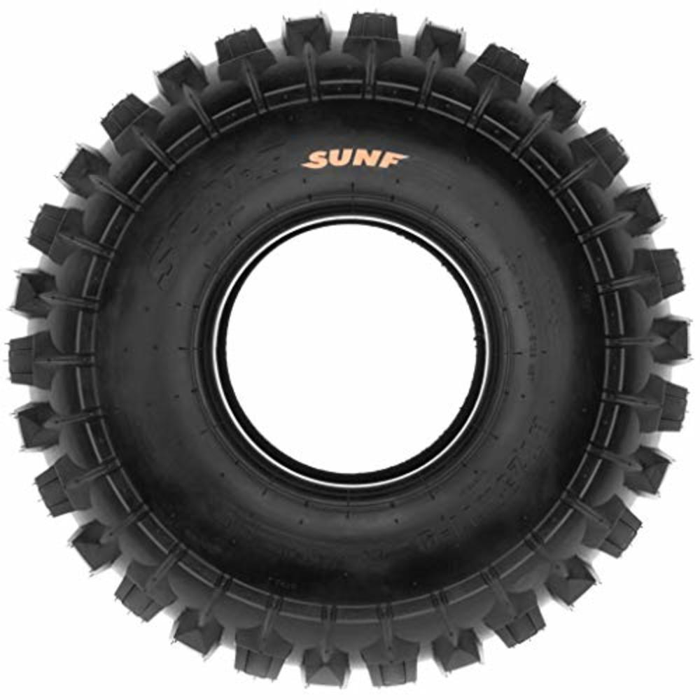 SunF Pair of 2 SunF ATV UTV Knobby Sport Tires 22x10-10,6 PR Tubeless A027