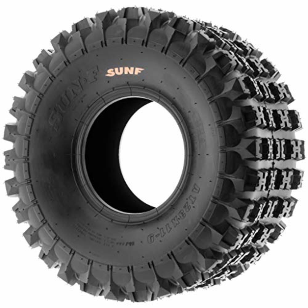 SunF Pair of 2 SunF ATV UTV Knobby Sport Tires 22x10-10,6 PR Tubeless A027