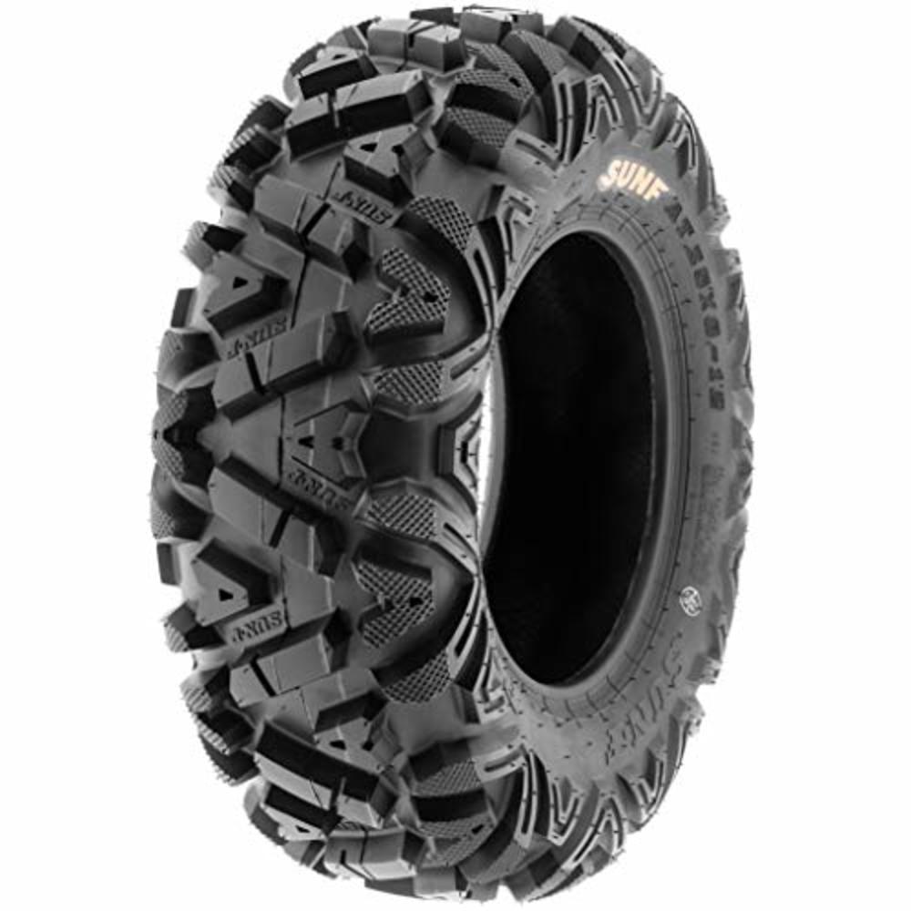 SunF Power.I 25 inch ATV UTV all-terrain Tires 25x8-12 & 25x11-12, 6 PR Front & Rear Set of 4 A033, Tubeless