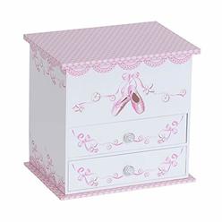 Mele & Co. Since 191 Mele & Co. Angel Girl's Wooden Musical Ballerina Jewelry Box with Fashion Paper Overlay