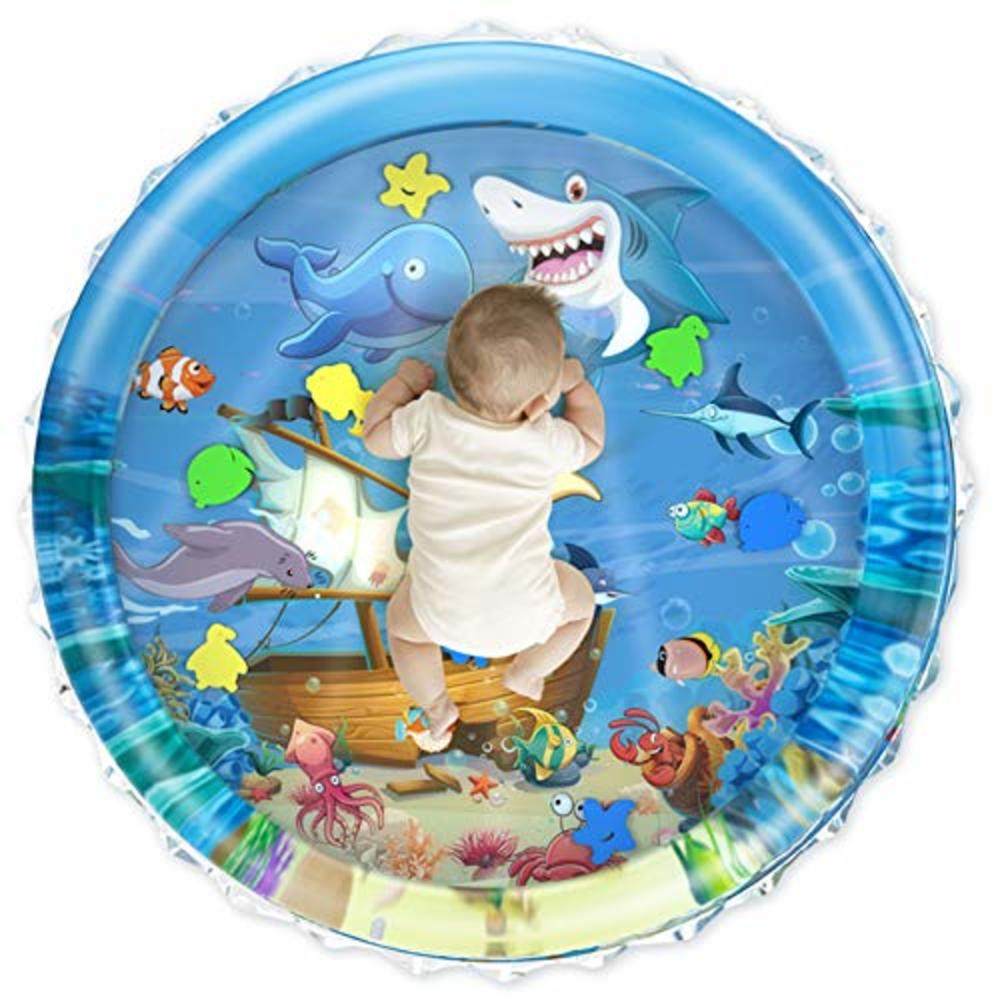 iHaHa 40X40 Baby Tummy Time Water Play Mat, Infant Baby Water Mat Toys for 0 3 6 9 12 Months Newborn Infant Toddler Boy Girl