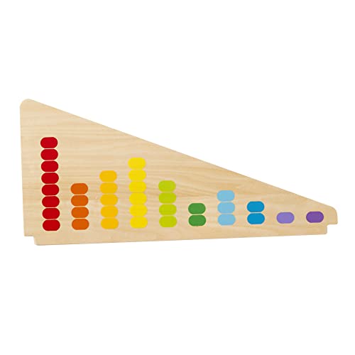 Melissa & Doug Add & Subtract Abacus - Educational Toy With 55 Colorful Beads and Sturdy Wooden Construction